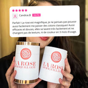 Avis d'un client sur le coffret cadeau de lingettes démaquillantes lavables roses